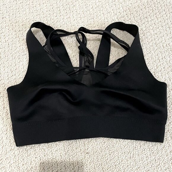 EUC Athleta Bra Black and Mesh Sz. M - Picture 1 of 2